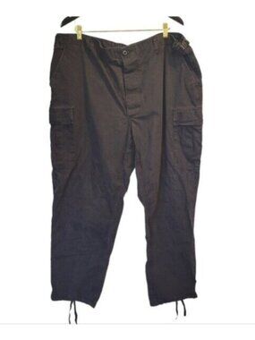 Tru - Spec | Men's Tactical Cotton Cargo Pockets Utility Pants Black